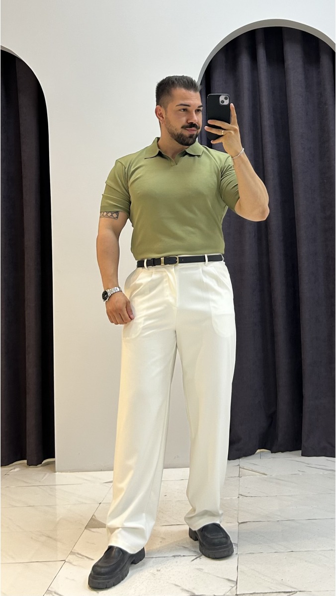 Polo Yaka T-Shirt - Yeşil