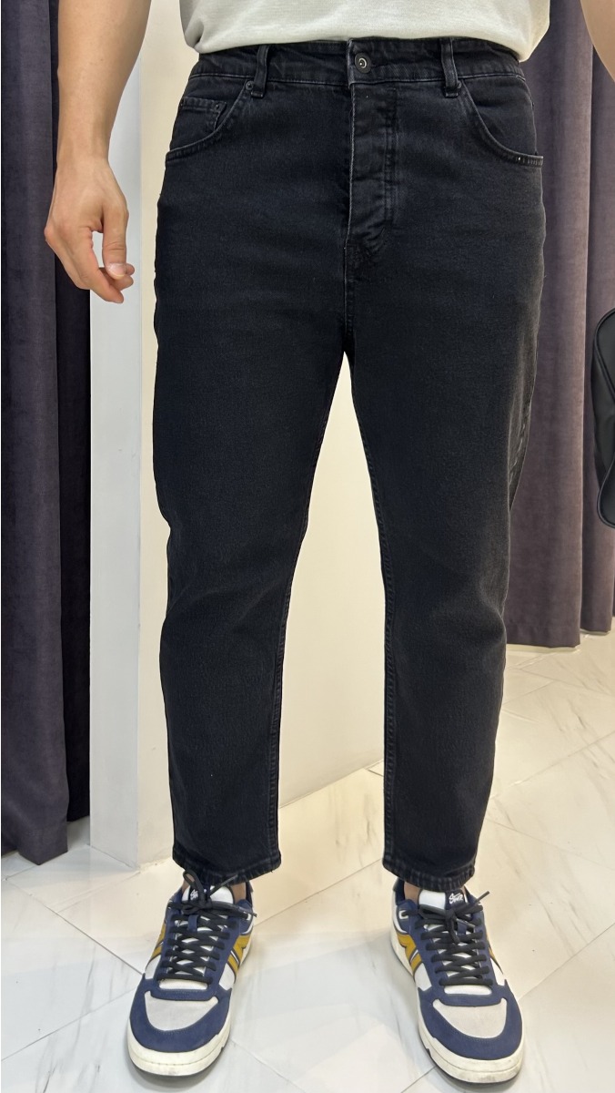 Boyfriend Jean Pantolon - Füme